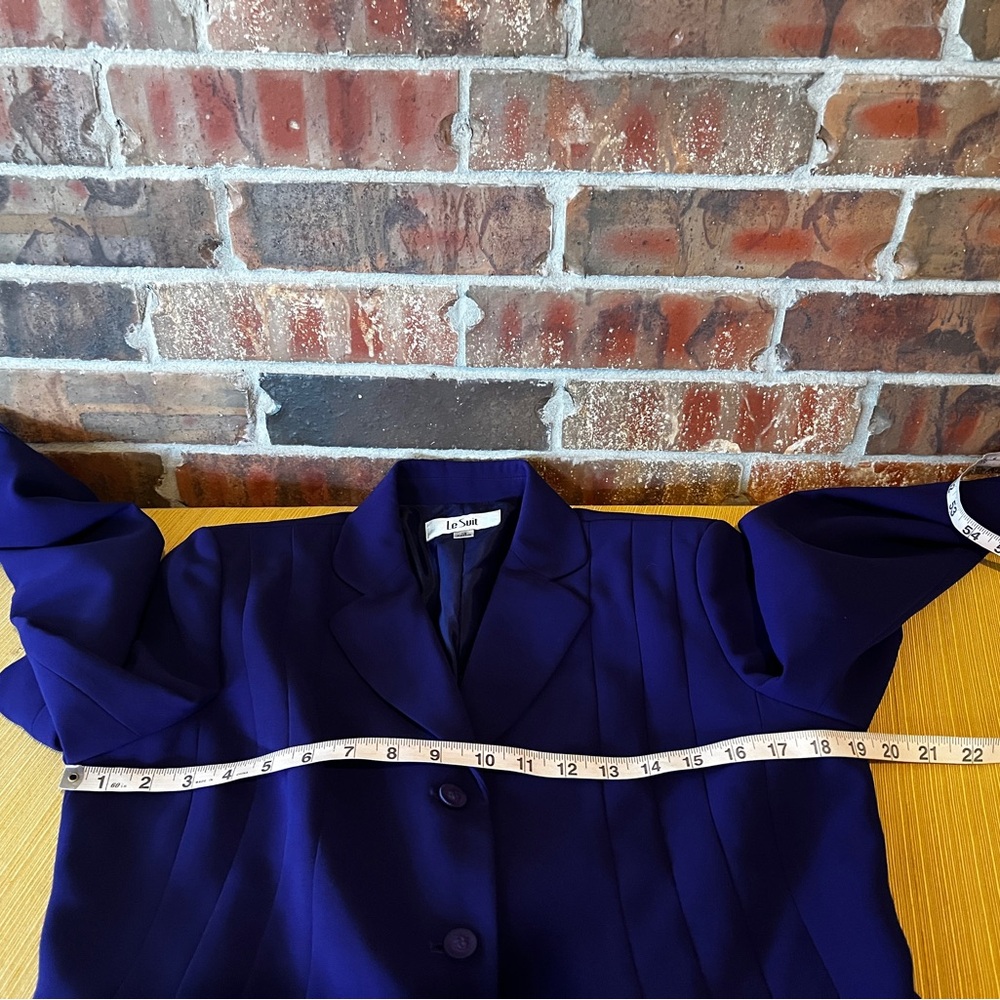 Le Suit Purple Suit Jacket Blazer Women’s Size:10 - Picture 5 of 6